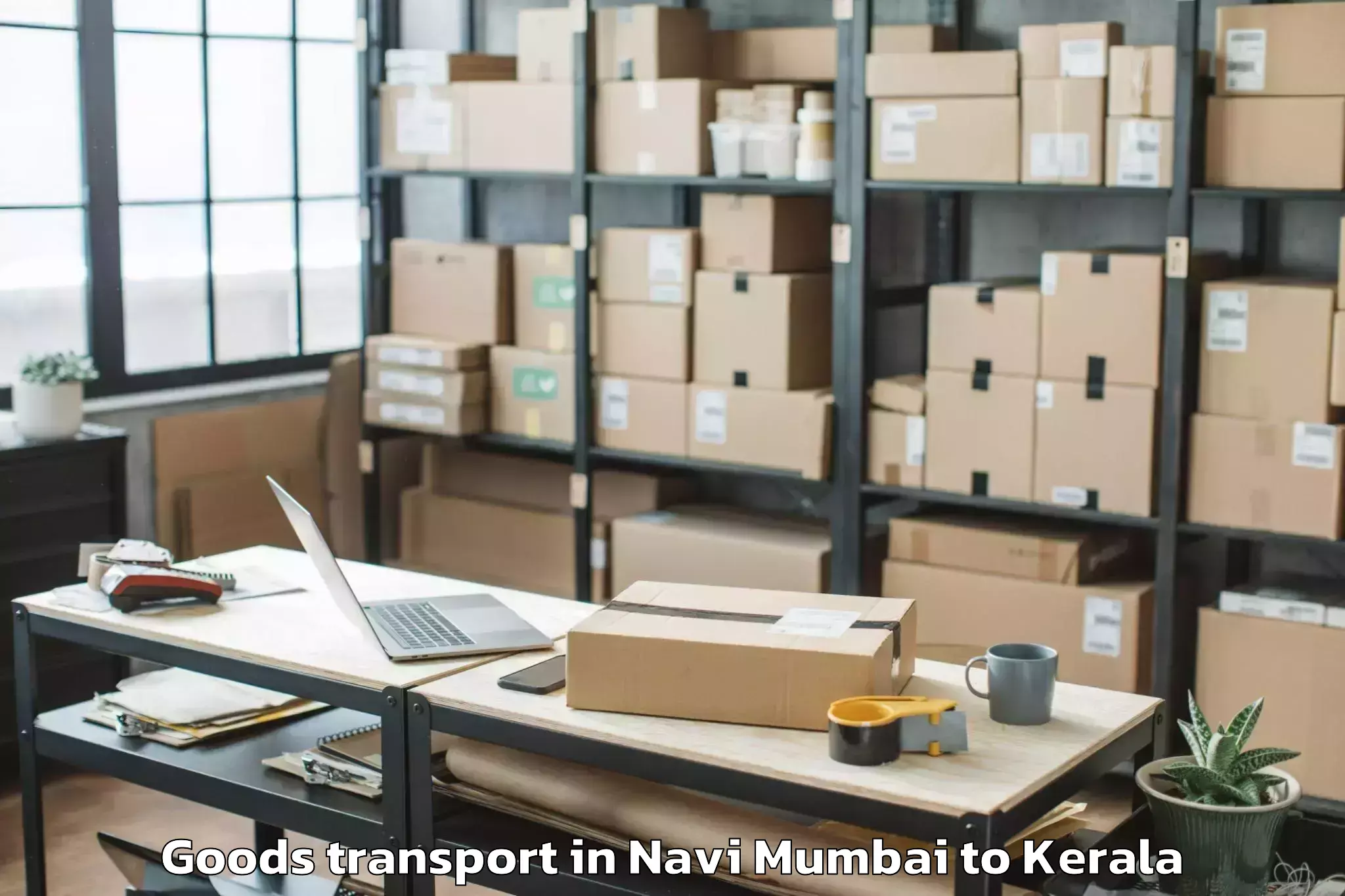 Book Your Navi Mumbai to Forum Mall Kochi Goods Transport Today